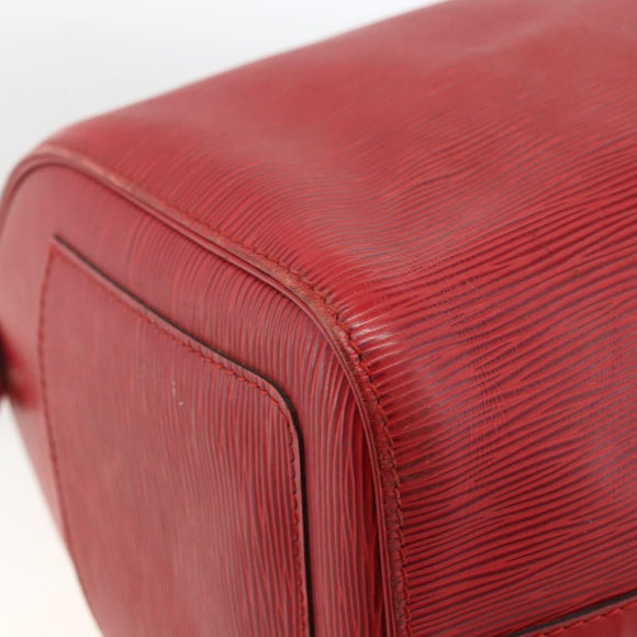 LOUIS VUITTON Epi Speedy 30 Hand Bag Castilian Red M43007 LV Auth BSZ602
