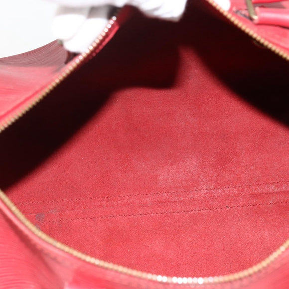 LOUIS VUITTON Epi Speedy 30 Hand Bag Castilian Red M43007 LV Auth BSZ602