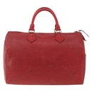 LOUIS VUITTON Epi Speedy 30 Hand Bag Castilian Red M43007 LV Auth BSZ602-13