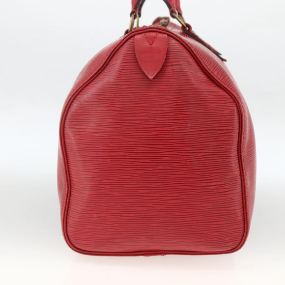 LOUIS VUITTON Epi Speedy 30 Hand Bag Castilian Red M43007 LV Auth BSZ602