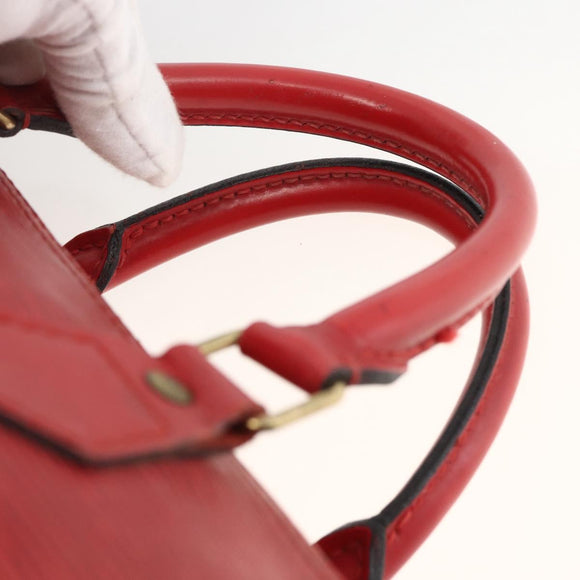 LOUIS VUITTON Epi Speedy 30 Hand Bag Castilian Red M43007 LV Auth BSZ602