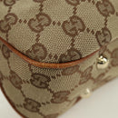 GUCCI GG Canvas Bamboo Hand Bag Beige Gold 137378 Auth BSZ605A-11