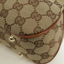 GUCCI GG Canvas Bamboo Hand Bag Beige Gold 137378 Auth BSZ605A-12