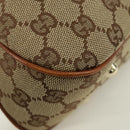 GUCCI GG Canvas Bamboo Hand Bag Beige Gold 137378 Auth BSZ605A-13