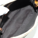 GUCCI GG Canvas Bamboo Hand Bag Beige Gold 137378 Auth BSZ605A-17