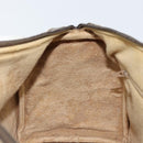 GUCCI GG Supreme Web Sherry Line Boston Bag PVC Beige Gold 58 02 007 Auth BSZ614-21