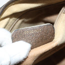 GUCCI GG Supreme Web Sherry Line Boston Bag PVC Beige Gold 58 02 007 Auth BSZ614-12
