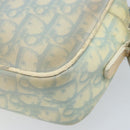 Christian Dior Trotter Canvas Shoulder Bag PVC Light Blue Silver Auth BSZ617-16