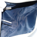 Christian Dior Trotter Canvas Shoulder Bag PVC Light Blue Silver Auth BSZ617-11