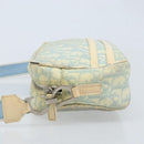 Christian Dior Trotter Canvas Shoulder Bag PVC Light Blue Silver Auth BSZ617-4
