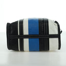 BALENCIAGA Bazaar Shopper S Bag Leer 2way Blauw Zilver 443096 Auth BSZ626V-5