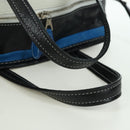 BALENCIAGA Bazaar Shopper S Bag Leer 2way Blauw Zilver 443096 Auth BSZ626V-7