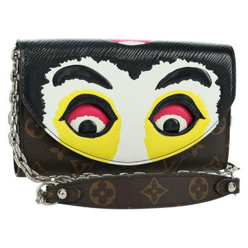 LOUIS VUITTON Yamamoto Kansai Portefeuille Chain Bag M67256 LV Auth BSZ668SAM