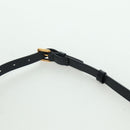 Christian Dior Trotter Canvas Waist Bag Navy Gold Auth BSZ700M-14