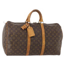 LOUIS VUITTON Monogram Keepall 50 Boston Bag M41426 LV Auth BSZ706-1