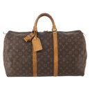 LOUIS VUITTON Monogram Keepall 50 Boston Bag M41426 LV Auth BSZ706-13