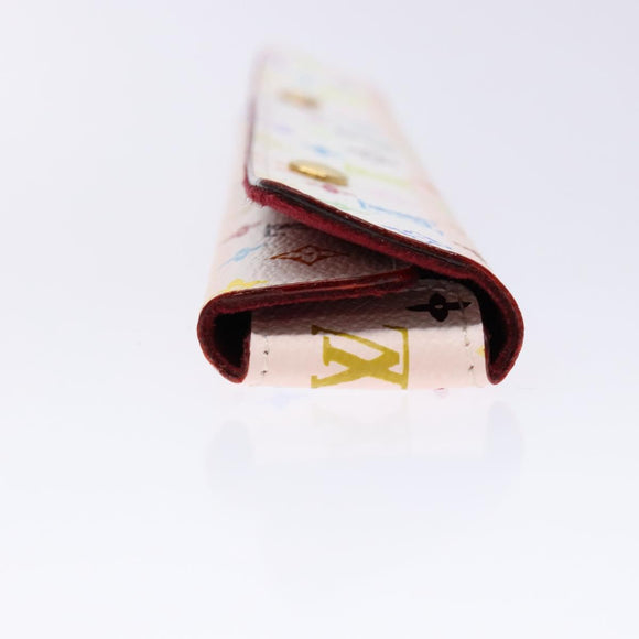 LOUIS VUITTON Accessory Case Watch case White LV Auth CB063