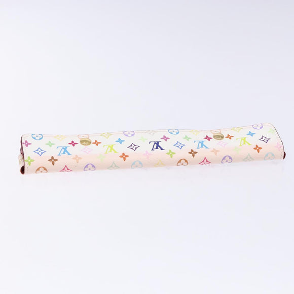 LOUIS VUITTON Accessory Case Watch case White LV Auth CB063