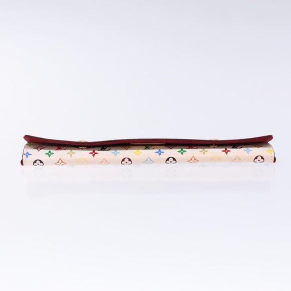 LOUIS VUITTON Accessory Case Watch case White LV Auth CB063