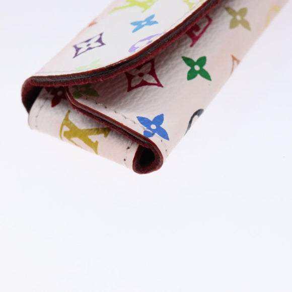 LOUIS VUITTON Accessory Case Watch case White LV Auth CB063