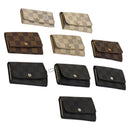 LOUIS VUITTON Damier Azur Ebene Graphite Key Case 9Set LV Auth CB078-1
