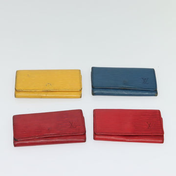 LOUIS VUITTON Epi Key Case 10set Yellow Red blue LV Auth CB080 - 0