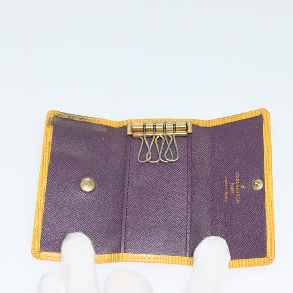 LOUIS VUITTON Epi Key Case 10set Yellow Red blue LV Auth CB080