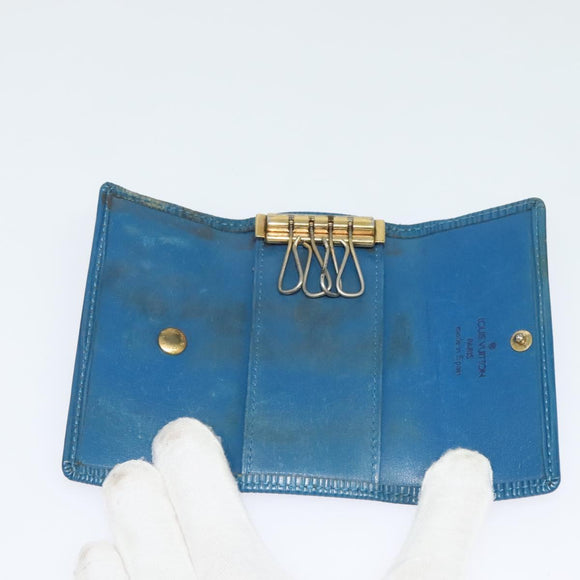 LOUIS VUITTON Epi Key Case 10set Yellow Red blue LV Auth CB080