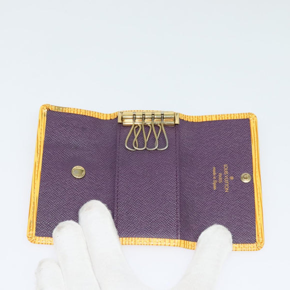 LOUIS VUITTON Epi Key Case 10set Yellow Red blue LV Auth CB080