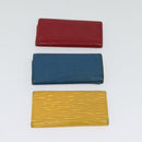 LOUIS VUITTON Epi Key Case 10set Yellow Red blue LV Auth CB080-5