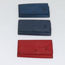 LOUIS VUITTON Epi Key Case 10set Yellow Red blue LV Auth CB080-6