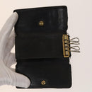 LOUIS VUITTON Epi Key Case 10set Black LV Auth CB081-16