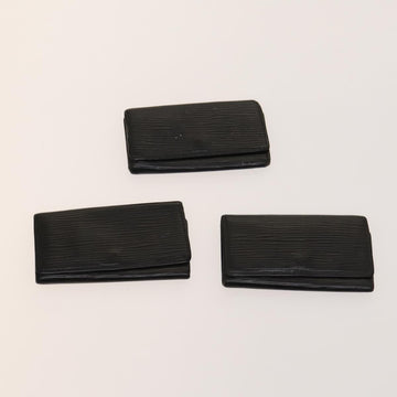 LOUIS VUITTON Epi Key Case 10set Black LV Auth CB081 - 0