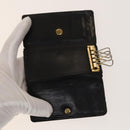 LOUIS VUITTON Epi Key Case 10set Black LV Auth CB081-5