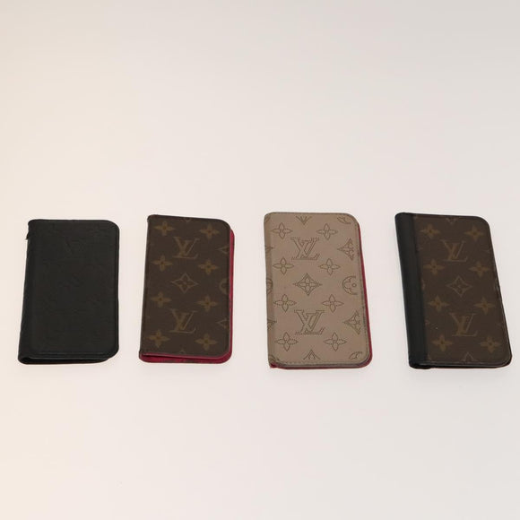 LOUIS VUITTON Monogram Cell Phone Case 10set LV Auth CB106