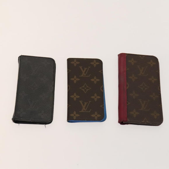 LOUIS VUITTON Monogram Cell Phone Case 10set LV Auth CB106