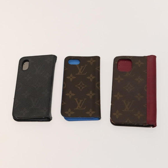LOUIS VUITTON Monogram Cell Phone Case 10set LV Auth CB106