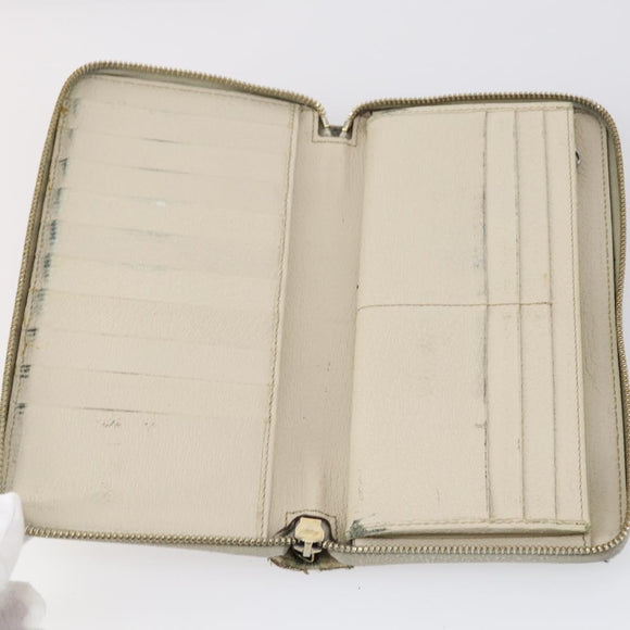 GUCCI GG Canvas Micro GG Guccissima Wallet Leather PVC 10set Black Auth CB109