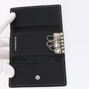 BURBERRY Nova Check Black Label Key Case Leather PVC 10set Beige Auth CB112-13
