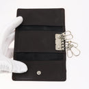 BURBERRY Nova Check Black Label Key Case Leather PVC 10set Beige Auth CB112-20