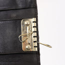 BURBERRY Nova Check Black Label Key Case Leather PVC 10set Beige Auth CB112-7