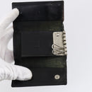 FENDI Zucchino Key Case Leather Canvas PVC 10set Brown Black Auth CB113-4