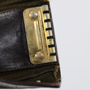 FENDI Zucchino Key Case Leather Canvas PVC 10set Brown Black Auth CB113-8