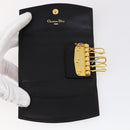 Christian Dior Trotter Canvas Key Case Leather Canvas PVC 10set Beige Auth CB116-10