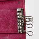 Christian Dior Trotter Canvas Key Case Leather Canvas PVC 10set Beige Auth CB116-16