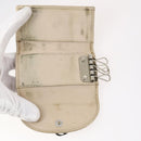 Christian Dior Trotter Canvas Key Case Leather Canvas PVC 10set Beige Auth CB116-4