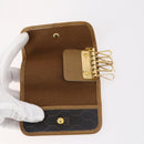 Christian Dior Trotter Canvas Key Case Leather Canvas PVC 10set Beige Auth CB116-6
