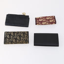 Christian Dior Trotter Canvas Key Case Leather Canvas PVC 10set Beige Auth CB116-8