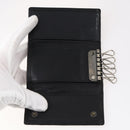 Christian Dior Trotter Canvas Key Case Leather Canvas PVC 10set Beige Auth CB116-9