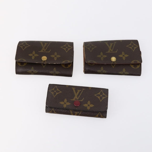 LOUIS VUITTON Monogram Key Case 10set LV Auth CB121